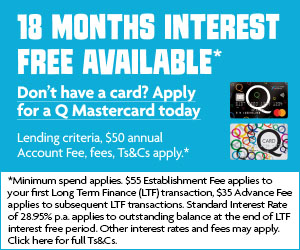 Q Card Finance offer